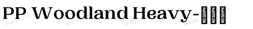 PP Woodland Heavy字体转换